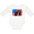 thumbnail image 3 of Inktastic Liberty Flag Boys or Girls Long Sleeve Baby Bodysuit, 3 of 5