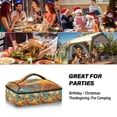 thumbnail image 7 of Iauyy Casserole Carrier for Hot Food Insulated Casserole Travel Carry Bag with Lid Food Warmer Bag for Party/Picnic,Blue-colored Bubbles, 7 of 7