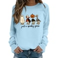 thumbnail image 5 of LIIPEE Halloween Graphic Sweatshirts For Women Long Sleeve Crew Neck Pullover Ladies Fall Winter Comfortable Versatile Sweatshirt,XL, 5 of 5
