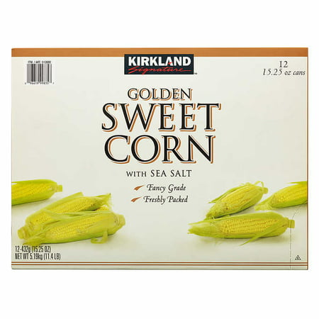 Kirkland Signature Golden Sweet Corn, 15.25 oz, (Best Early Sweet Corn Varieties)