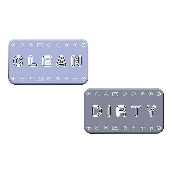 Lilixerw Double-Sided Dishwasher Magnet Clean Dirty Sign,Clean and Dirty Magnet for Dishwasher,Dirty or Clean Magnetic Signs,Clean/Dirty for Stainless Steel Decor,Dish Washer Sign