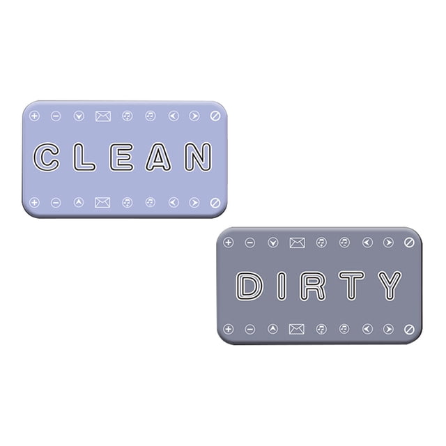Agiferg Fun And Practical Home Decor Double Sided Fridge Magnet Dishwasher Magnetic Sticker Clean Dirty Sign