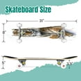 thumbnail image 2 of 31'' Complete Skateboard 7 Layer Canadian Maple Double Kick Deck Skateboards Skate Board for Beginner Adult Gifts, 2 of 5