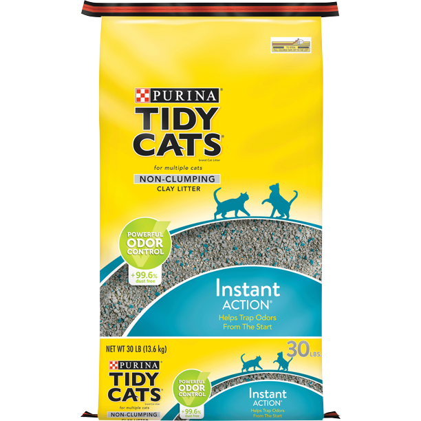 Purina Tidy Cats Non Clumping Cat Litter, Instant Action Low Tracking