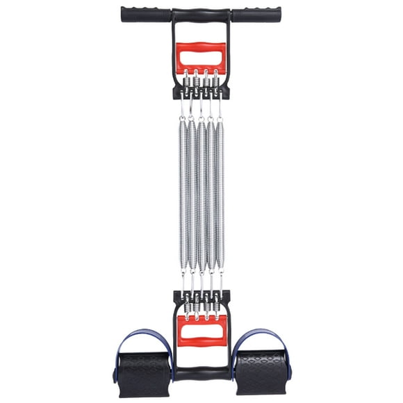 Ejercitador multifuncional para fortalecer músculos, con mango ergonómico, cuerda de tracción, equipo práctico para entrenamiento de piernas (cromo de resorte).