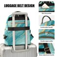 thumbnail image 4 of JIALIOU Mini Backpack Purse for Women Quilted Casual Daypack Small Travel Shoulder Bag, Teal Green Gold Marble, 4 of 7