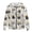 Cute Crown Cat Print, variant on Paw Print Oversized Zip Up Hoodie for Women Long Sleeve Soft Casual Loose Fit Hooded Coat with Pockets Cozy Fall Outwear for Daily Wear, Hiking, XL