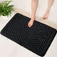 thumbnail image 5 of Alfombra de Baño de Terciopelo Suave, Absorbente, Antideslizante, Lavable a Máquina, de Secado Rápido, 40 X 60 Cm, En Gris, Beige o Blanco., 5 of 7
