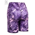 thumbnail image 2 of Gustave Women's High Waist Yoga Shorts with Pockets Quick-dry Running Athletic Workout Shorts Tummy Control Leggings Short Pants "Purple, XL", 2 of 8