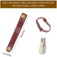thumbnail image 2 of 20 correas de cuero para cables de 3,5 pulgadas, organizadores de cables, gestión de cables para cables USB y auriculares, correas largas de 5 colores., 2 of 8