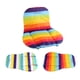thumbnail image 1 of Cojín universal impermeable y suave para cochecito de bebé con forro de rayas arcoíris para asiento de coche, 1 of 10