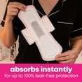thumbnail image 5 of U by Kotex Balance Ultra Thin Overnight Pads with Wings, 26 Count, 5 of 9
