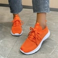 thumbnail image 2 of Durtebeua Women's Workout Walking Running Training Shoes Sneakers Orange,6, 2 of 5