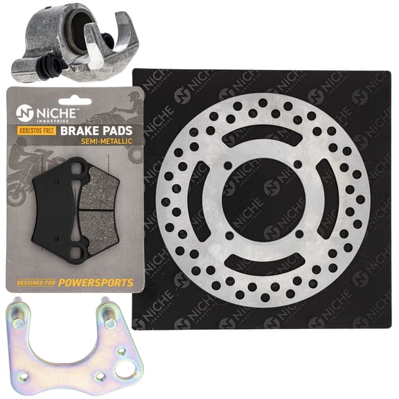 Niche Front Left Brake Rotor Caliper Pad Kit for Polaris Ranger 425 TM UTV MK1007880