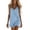 Blue_1, variant on Summer Women's Sleeveless Mini A-Line Dress Solid Color Linen Strap Loose Casual Daily Attire