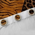 thumbnail image 5 of Feelyou Brown Zebra Print Black Out Curtains for Teen, Leopard Cheetah Wildlife Curtains Pack of 2 (42x63 Each), Simple Fashion Style Bedroom Curtains, Curtains and Drapes Decor, 5 of 7