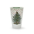thumbnail image 5 of Spode Christmas Tree Travel Mug with Lid - 8 Oz Coffee Mug for Holiday Drinks, Dishwasher & Microwave Safe Ceramic Tumbler - Festive Christmas Design for On-The-Go (Polka Dot), 5 of 5