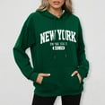 thumbnail image 4 of New York Empire State Hoodies for Women Fall Winter Long Sleeve Hooded Sweatshirt with Pockets Pullover Tops, 4 of 6