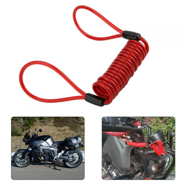 Câble Antivol pour Vélo, Câble de Rappel Rouge pour Vélo, Élastique pour Prévenir les Voleurs