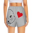 thumbnail image 4 of Uemuo Animal Bulldog1 Pattern Women's Athletic Shorts High Waisted Running Shorts with Liner Pockets Gym Elastic Workout Shorts-Medium, 4 of 9