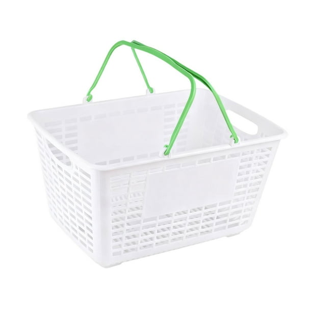 Cesta de la compra Cesta de comestibles Cestas de almacenamiento ergonómicas, versátiles y resistentes con Verde