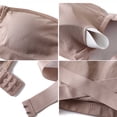 thumbnail image 5 of Iyufng Women's Strapless Anti Slip Cross Strap Side Closure Bandea Bra Seamless Molded Invisible Bralette, 5 of 8
