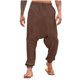 thumbnail image 2 of Pantalones largos para hombre, pantalones casuales de color sólido, pantalones de gama baja, pantalones Harun, pantalones de corsé con cintura elástica, pantalones de algodón para hombre, 2 of 6