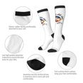 thumbnail image 6 of Lsque Sml Jeffy Printed Crew Socks Men's Women's LightWeight Thin Casual Calf Socks ,Knee High Socks,Cotton Socks, 6 of 9