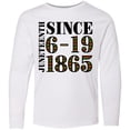 thumbnail image 3 of Inktastic Juneteenth Since 6-19-1865 Long Sleeve Youth T-Shirt, 3 of 5