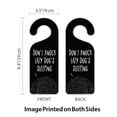 thumbnail image 3 of WIRESTER Plastic Sign Door Knob Hanger Sign Tag Room Decoration for Home, Office - Lazy Toy Poodle Dog Sleeping, 3 of 5