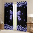 thumbnail image 2 of Castle Fairy Adults Female Men Old Fashion Leopard Print Bow Blackout Curtains Set of 2 (52x84 Each),Polka Dots Window Curtains,Dreamy Princess Bowtie Curtains and Drapes,Super Cozy Room Decor, 2 of 6
