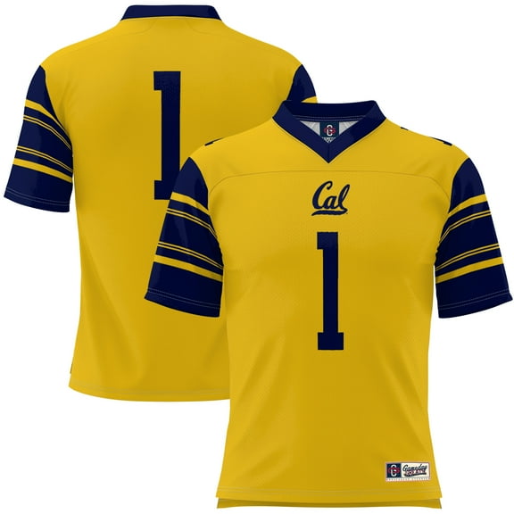 Men's GameDay Greats #1 Gold Cal Bears Football Jersey