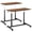 Brown, variant on Furnibear Height Adjustable Sit-to-Stand Rolling Computer Desk with Lockable Casters and Steel Frame, White