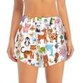 thumbnail image 6 of Rocae Animal Cartoon Style for Women's Athletic Shorts Quick Dry Workout Hiking Shorts With Pockets for Running, Yoga, Gym, Sports Medium, 6 of 9