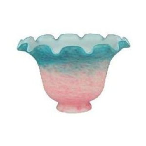 Meyda Tiffany 15958 Bell 4" Tall Lamp Shade - Pink