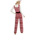 thumbnail image 3 of Outfmvch Jumpsuits for Women Rompers for Women Christmas Knitted Overalls Pants Loose Christmas Snowflake Knitted Jumpsuit Baggy Jeans Red XL, 3 of 8
