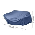 thumbnail image 3 of Hxlamzoo Stretchable Dustproof Furniture Cover 2.4x2M for Sofa, Bed, Couch Protector During Renovation & Storage - Breathable Polyester Fabric, Universal Fit (Gray/Black/Blue), 3 of 7