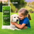thumbnail image 4 of 3x32 Ft Artificial Grass Turf Indoor Outdoor, Synthetic Dog Grass Pads with Drainage Holes and Rubber Backing, 0.6" Fake Grass Rug for Garden Lawn, 4 of 10