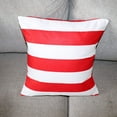 thumbnail image 3 of Cotton 2 Inch Stripe Decorative Throw Pillow/Sham Cushion Cover Red & White, 3 of 3