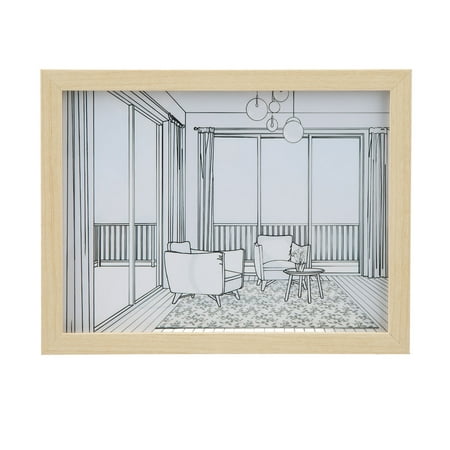 

Light Up Painting 3 Color Lighting Adjustable Brightness Decorative USB Powered LED Glowing Painting Frame for Living Room Bedroom 15x20cm/6x8in