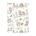 thumbnail image 3 of Hudson Baby Cotton Poly Flannel Burp Cloths Multipack, Girl Woodland Pals 8-Pack, One Size, 3 of 6
