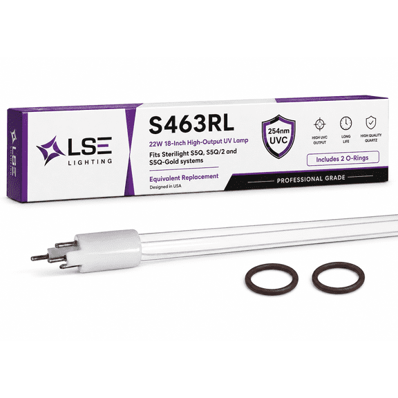LSE Lighting 18W APUV2 UVC Bulb for Aqua Pure 56058-02 S463RL