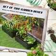 thumbnail image 4 of Outsunny Set of 2 Raised Garden Beds, Galvanized Planter Box, Grey, 4 of 10