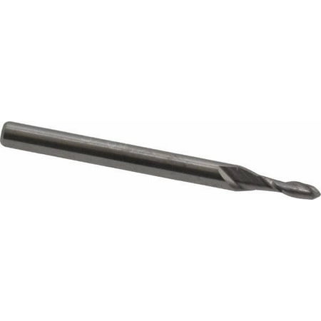 

Accupro 5/64 Diam 1/4 LOC 2 Flute Solid Carbide Ball End Mill