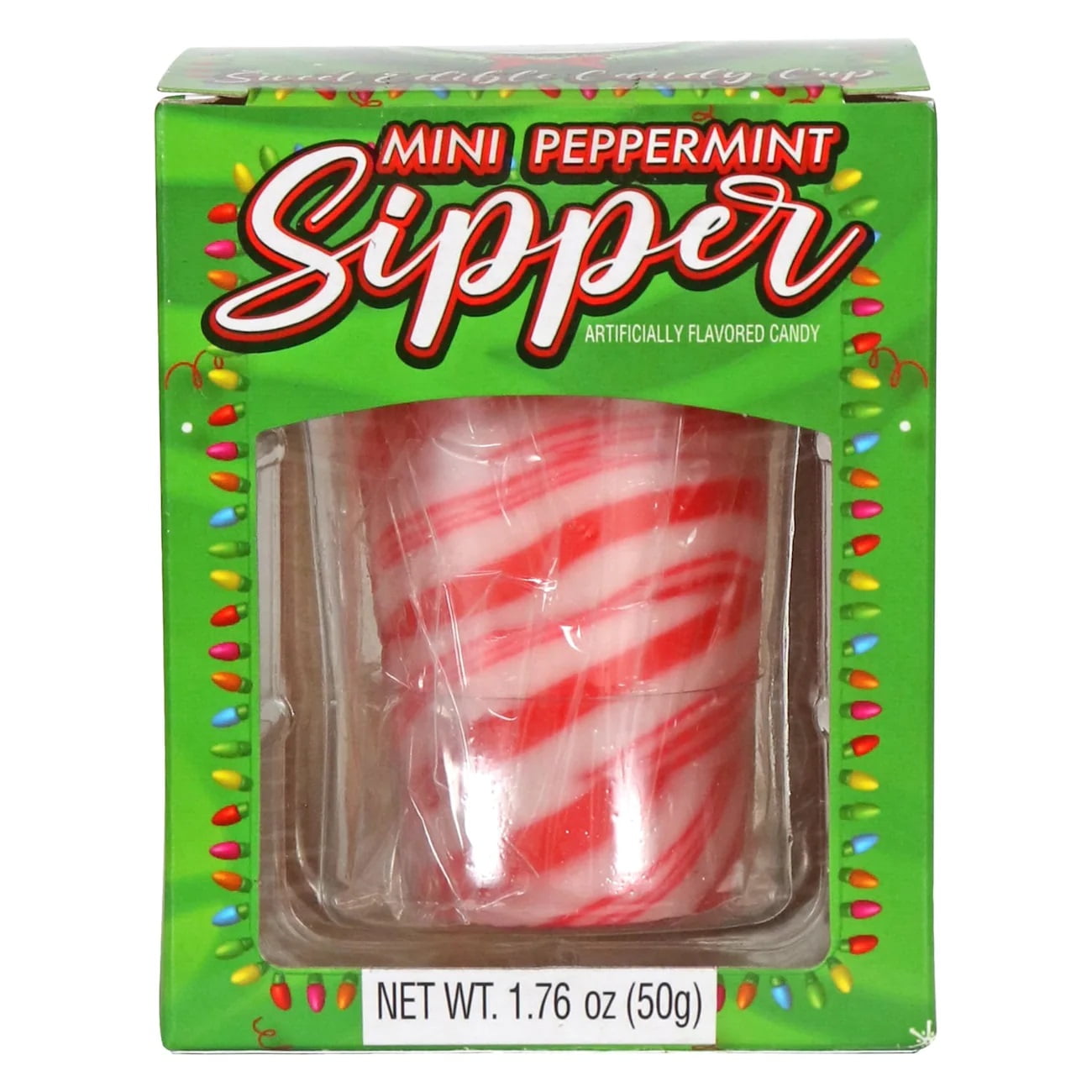 CGT Mini Peppermint Edible Candy Cups Sipper Shot Glass Holidays Christmas Stocking Stuffers Gift Basket Party Favor Coffee Baking Treats Snacks