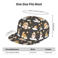 thumbnail image 6 of Gaeub Cute Bee Gnome Flat Bill Snapback Hats Baseball Caps with Adjustable for Running Workouts and Outdoor Activities, 6 of 9