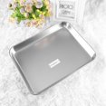thumbnail image 4 of Miangastore Stainless Steel Tray Rectangular Tray Dental Medical Plate Piercing Instrument Tray Flat for Hospital Clinic Dentist, 4 of 8