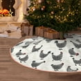 thumbnail image 5 of Sikiie Funny Chicken Nativity Christmas Tree Skirt, Jesus Christian Winter Holiday Tree Mat Decoration(30-48IN)36", 5 of 6