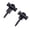 Black, variant on Roller Guitar String Tree Guides Retainers String Guide Set with Mounting Screws Guitar Accessories for Electric Guitar
