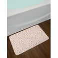 thumbnail image 2 of Ice Cream Bath Mat, Pastel Various Flavours Popsicles Cherry Summer Hearts Flower, Plush Bathroom Decor Mat with Non Slip Backing, 29.5" X 17.5", Pink Peach Mustard, by Ambesonne, 2 of 2
